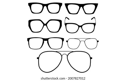 Sunglass Frame ,Sunglass Icon Vector and Clip Art