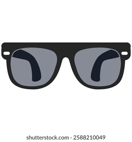 Sunglass or glasses vector illustration on transparent background. Men and women glass. Sun glass hipster frame set, fashion black plastic rims