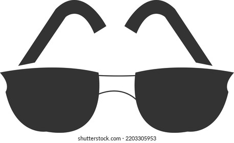 Sunglass icon, accessory symbol vector