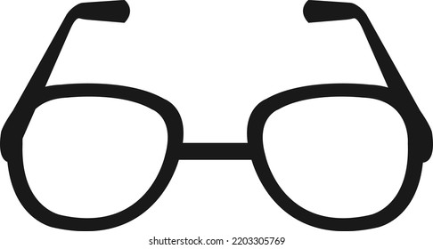 Sunglass icon, modern sunglass symbol black vector