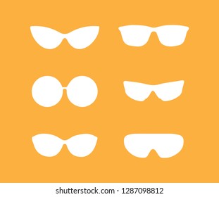 Sunglass icon set