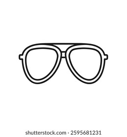 sunglass icon with white background 