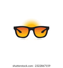 Sunglass Logo Icon - Fashionable Eyewear Emblem, Vector Illustration for Stylish Brands  Shops. Trendy Sunglasses Logo Design Elements in Sleek Silhouette