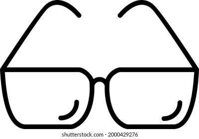 Sunglass Outline Vector Icon Design
