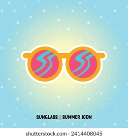 Sunglass Summer Icon miami Farbstil