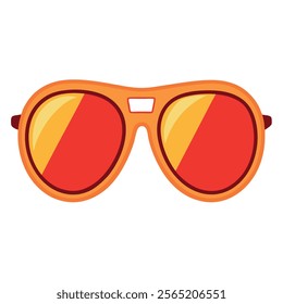 Sunglass vector art and cartoon style clipart modern illustration 