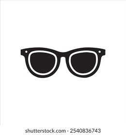 Iconos negros del icono del Vector del Sunglass aislados