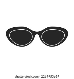 Icono vector de vidrio solar. Icono vectorial negro aislado en vidrio solar de fondo blanco.