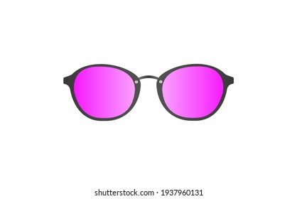  Sunglass vector icon. Vector illustration.	