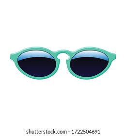 Sunglass vector icon.Cartoon vector icon isolated on white background sunglass.