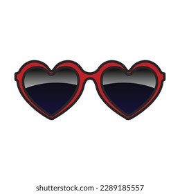 Sunglass vector icon.Color vector icon isolated on white background sunglass.