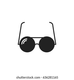 Sunglasse vector icon. Eyewear flat illustration.