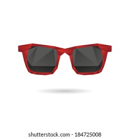 Sunglasses abstract isolated on a white backgrounds