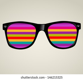 Sunglasses Abstract Vector Illustration Background 