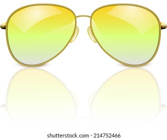 Sunglasses abstract vector illustration background with shadow eps 10 / sunglasses