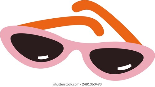 Sunglasses Accessory Cartoon Vector Illustration
