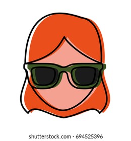 sunglasses accessory icon, women.