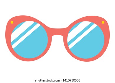 sunglasses accessory on white background vector illustration