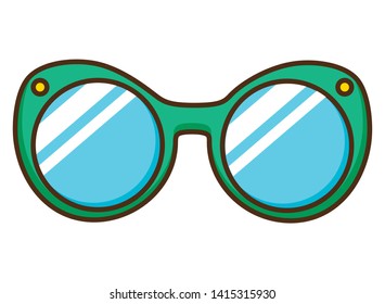 sunglasses accessory on white background vector illustration