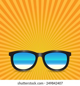 sunglasses with background