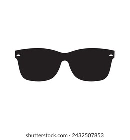 Sunglasses black icon lock stylish vector design.