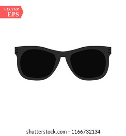 Sunglasses black Icon on white background.vector illustration