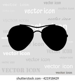 sunglasses black vector icon