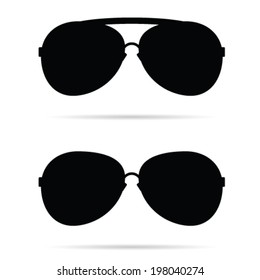 sunglasses black vector illustration