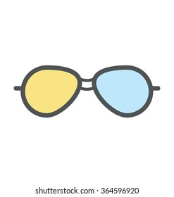 
Sunglasses Bold Icon Illustration
