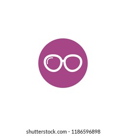 sunglasses button  icon vector
