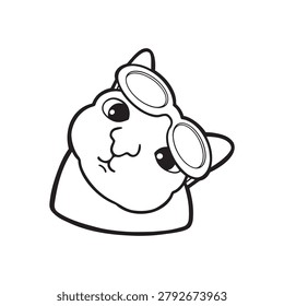 Sunglasses Cat Meme Vector