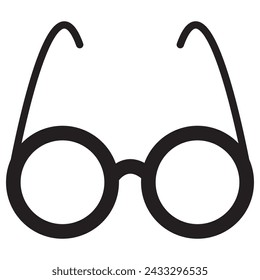 Icono de círculo de gafas de sol con sombra larga. Diseño plano. Icono Redondo. Elemento de diseño de página web y aplicación móvil.7891 sunglass