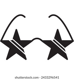 Icono de círculo de gafas de sol con sombra larga. Diseño plano. Icono Redondo. Elemento de diseño de página web y aplicación móvil.7891 sunglass