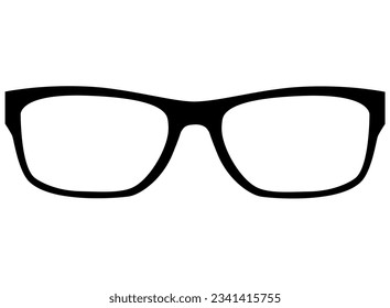 Gafas de sol, silueta accesoria clásica - ilustración vectorial para signo o logotipo. Gafas, dibujo para icono o signo