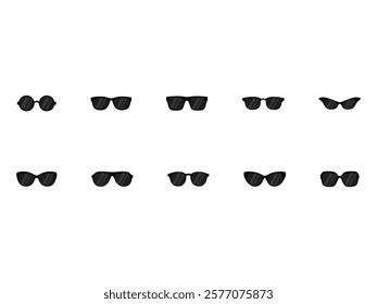 Sunglasses Clipart Design Element Set