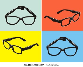 sunglasses collection - vector