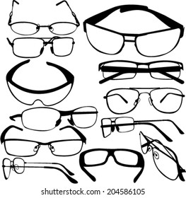 sunglasses collection - vector