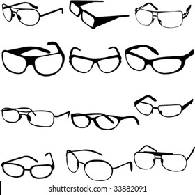 sunglasses collection - vector