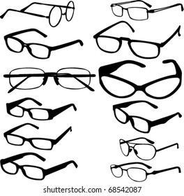 sunglasses collection - vector