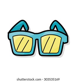 sunglasses color doodle