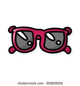 sunglasses color doodle