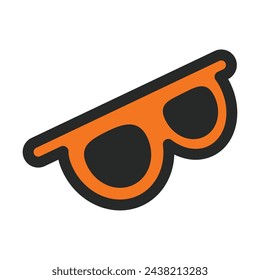 Sunglasses colored icon Vector illustration