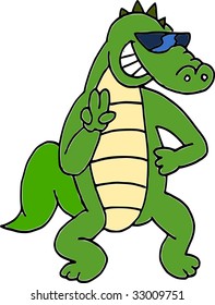 sunglasses crocodile