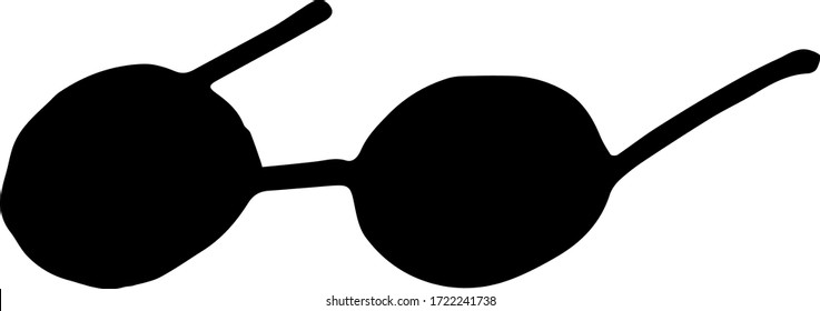 Sunglasses. Cute element for greeting cards, posters, stickers and seasonal design. Vector doodle illustration.