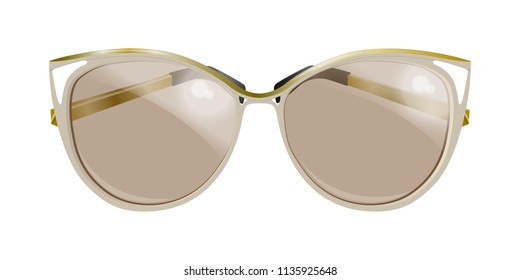 Sunglasses for decoration in vector