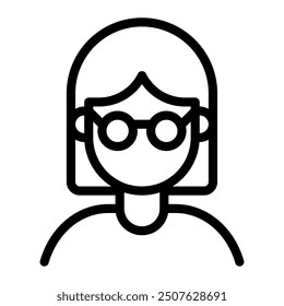 Sunglasses Diversity Avatars icon illustration