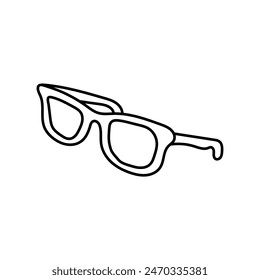 Gafas de sol en estilo doodle. Vector aislado sobre fondo blanco