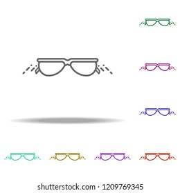 sunglasses dusk icon. Elements of Summer holiday & Travel in multi color style icons. Simple icon for websites, web design, mobile app, info graphics