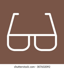 Sunglasses, eyes, style icon vector image.Can also be used for summer, recreation and fun. Suitable for use on mobile apps, web apps and print media.