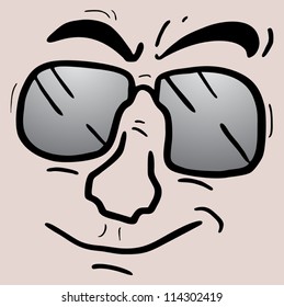 Sunglasses face
